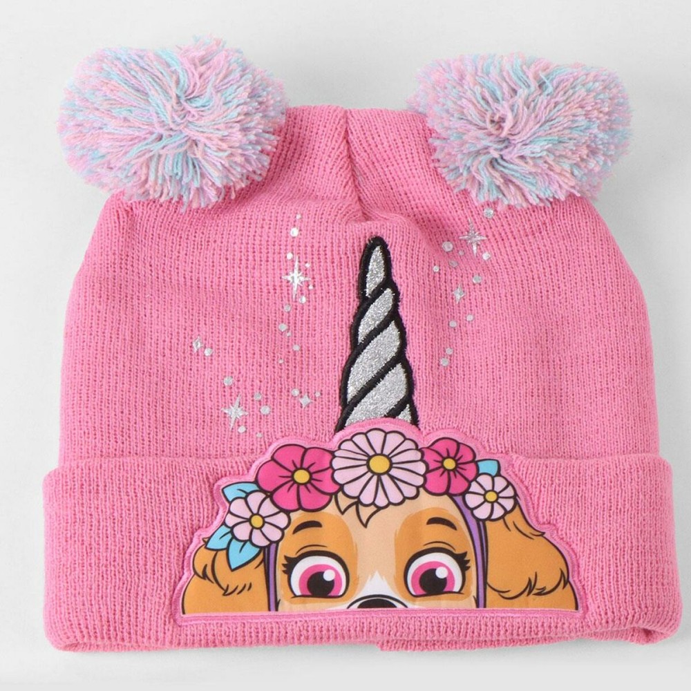 Bonnet, écharpe et gants The Paw Patrol Rose 3 Pièces
