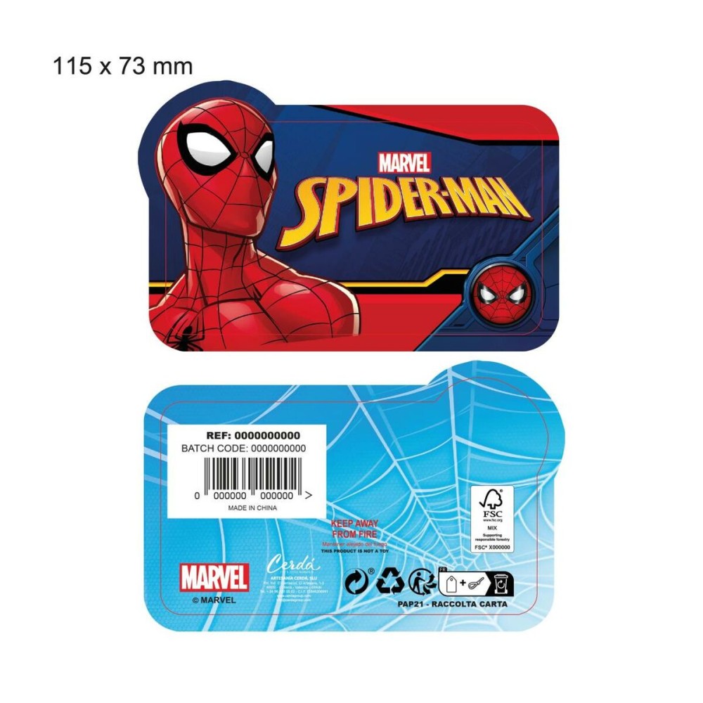 Bonnet et gants Spider-Man Rouge 2 Pièces