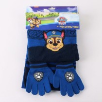 Bonnet, écharpe et gants The Paw Patrol Bleu 3 Pièces
