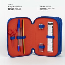 Triple Pencil Case The Avengers Blue 12,5 x 6,5 x 19,5 cm