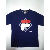 Kurzarm-T-Shirt für Kinder Fila FAT0340 50001 Marineblau