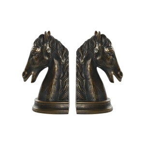 Bookend DKD Home Decor 23 x 9 x 19 cm Horse Resin