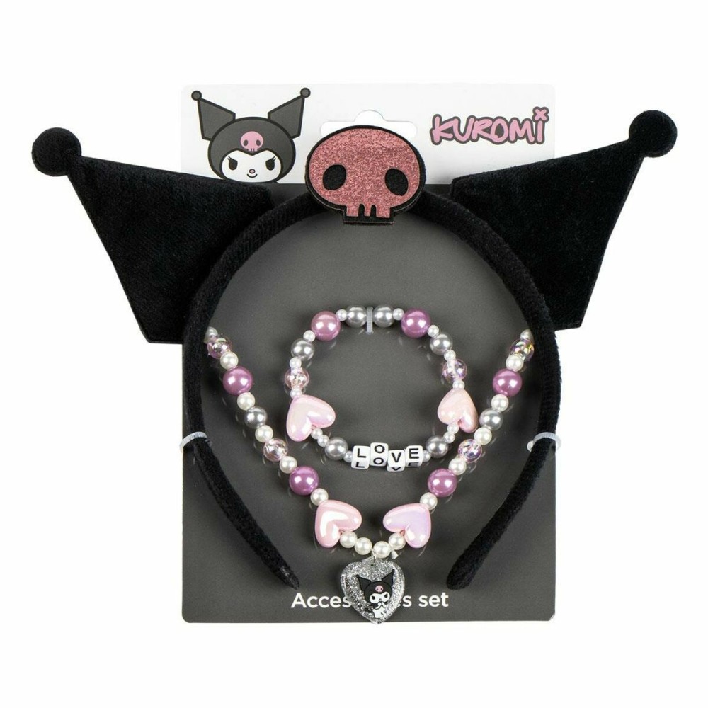 Jewellery Kit Hello Kitty Black 3 Pieces