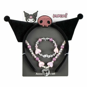 Jewellery Kit Hello Kitty Black 3 Pieces
