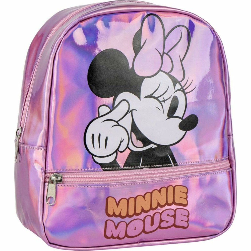 Lässiger Rucksack Minnie Mouse Rosa 23 x 23 x 8 cm