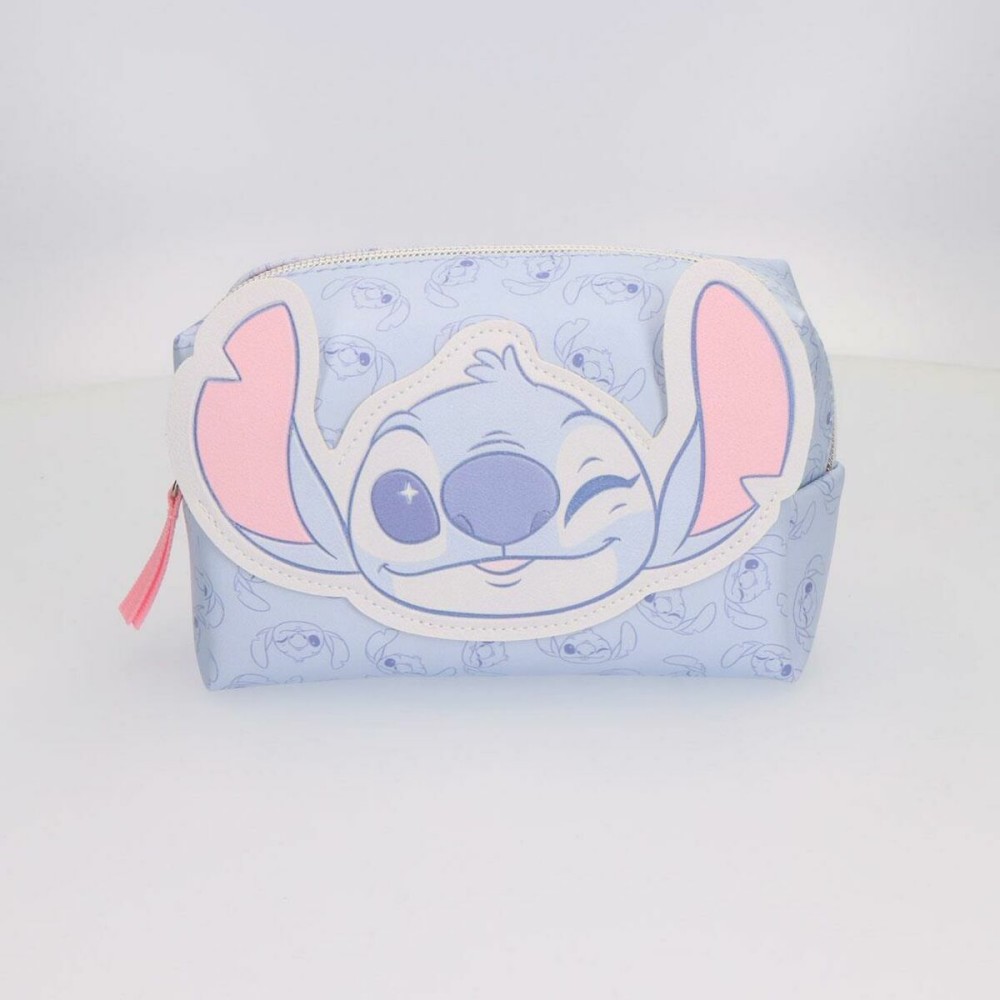 Travel Vanity Case Stitch Blue 100 % Polyurethane 17 x 10 x 7 cm