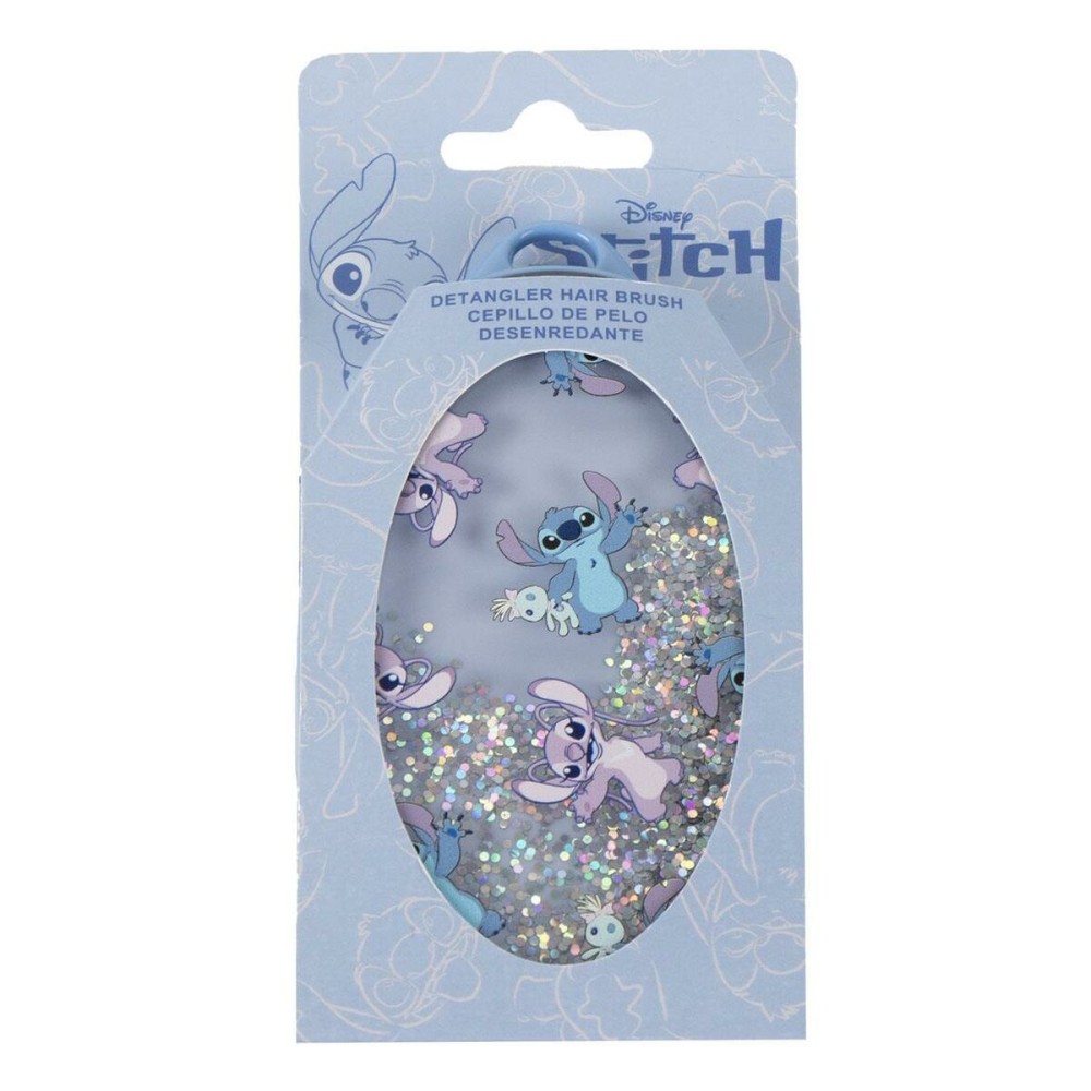 Brosse Démêlante Stitch Bleu 100 % ABS