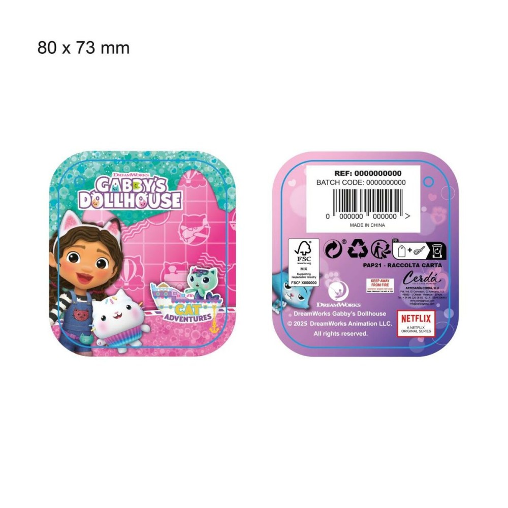 Mütze und Handschuhe Gabby's Dollhouse Rosa 2 Stücke