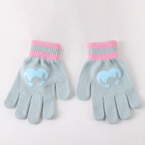 Bonnet, écharpe et gants Stitch Bleu clair 3 Pièces