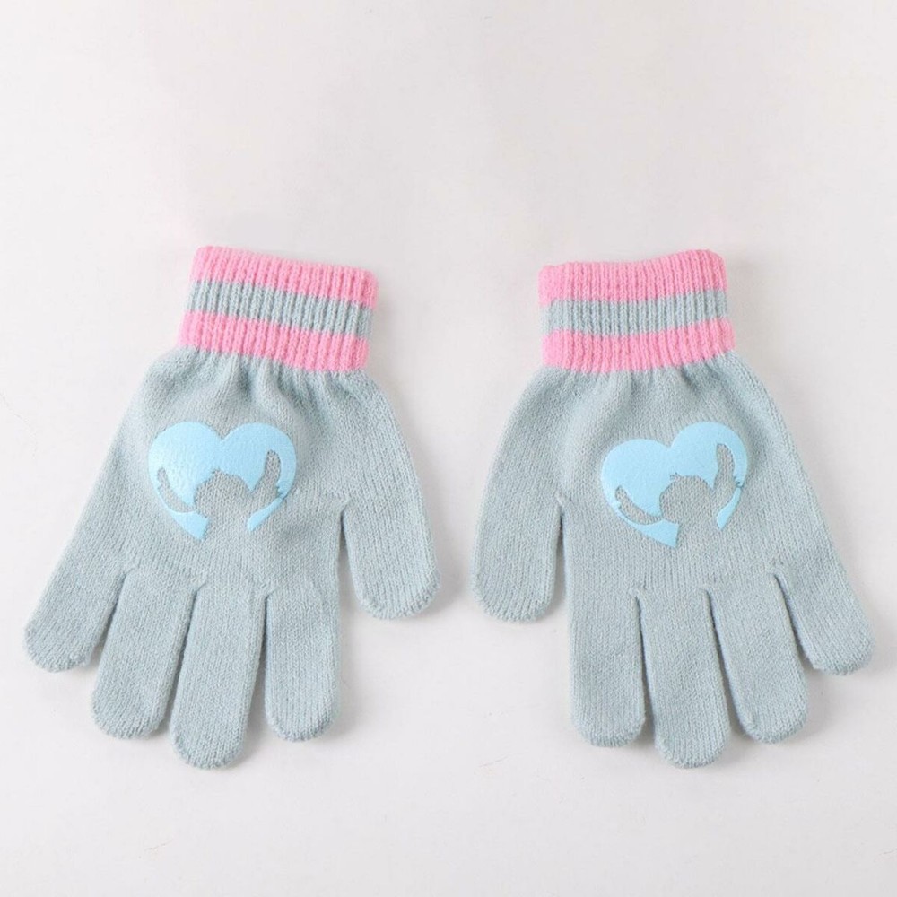 Bonnet, écharpe et gants Stitch Bleu clair 3 Pièces