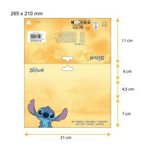 Bonnet, écharpe et gants Stitch Bleu clair 3 Pièces