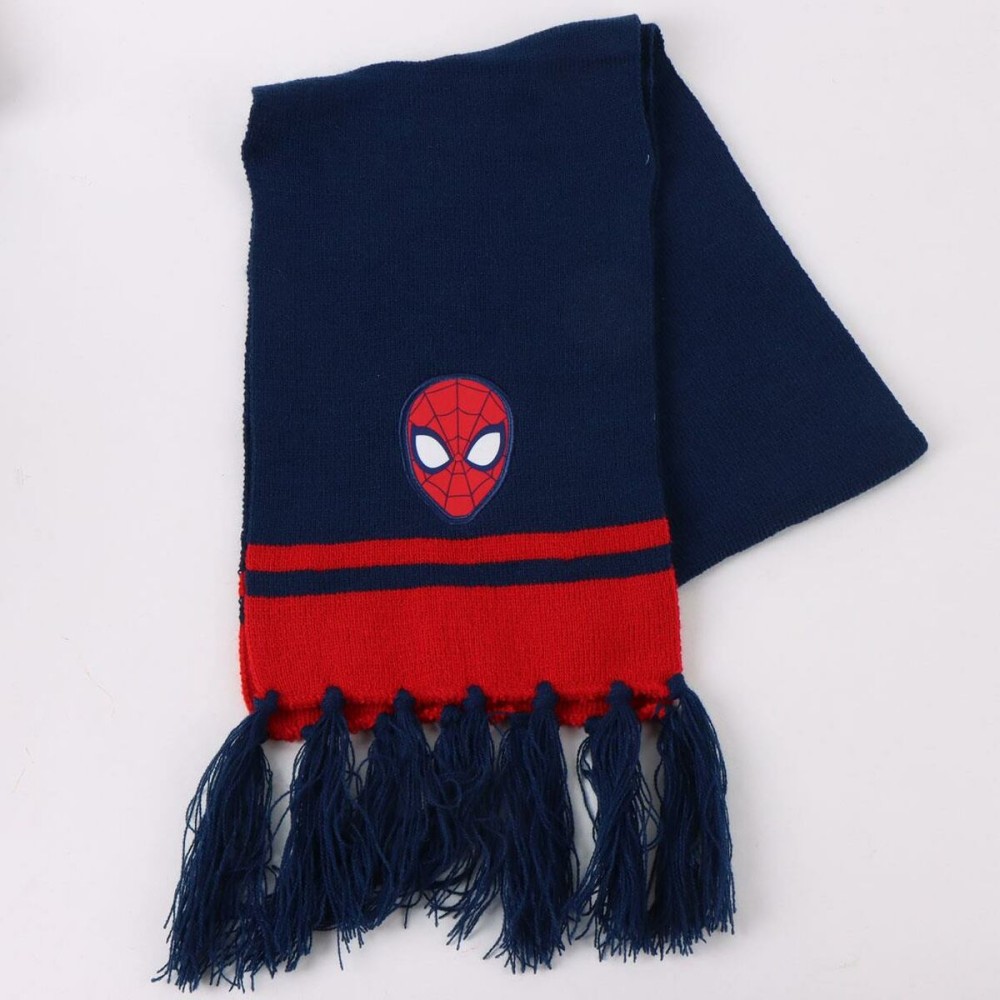 Bonnet, écharpe et gants Spider-Man Bleu 3 Pièces
