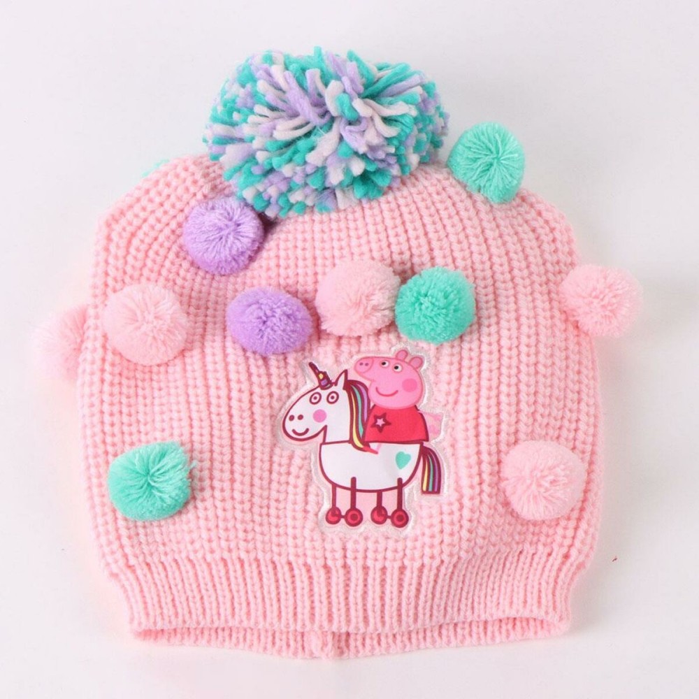 Bonnet, écharpe et gants Peppa Pig Rose 3 Pièces