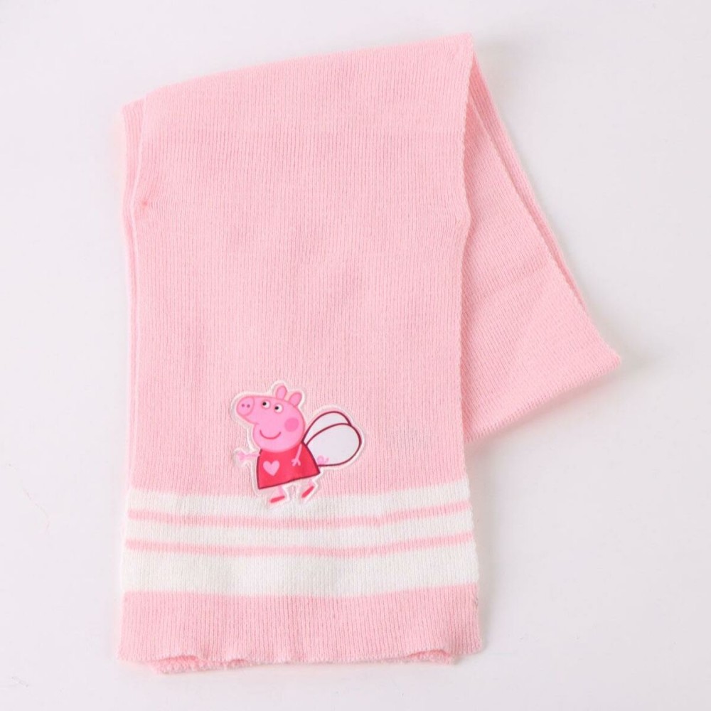 Bonnet, écharpe et gants Peppa Pig Rose 3 Pièces