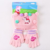 Bonnet, écharpe et gants Peppa Pig Rose 3 Pièces