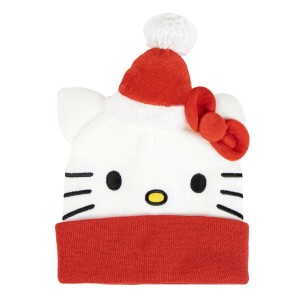 Kindermütze Hello Kitty Weiß