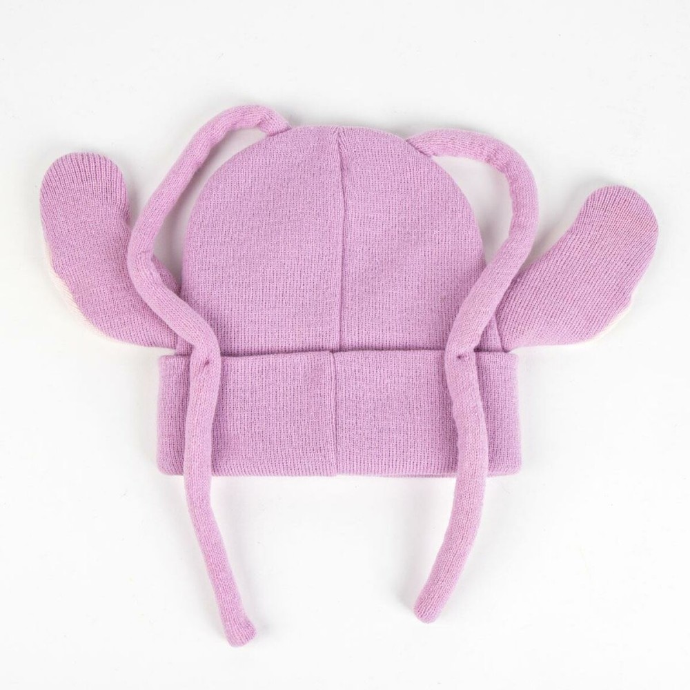 Kindermütze Stitch Rosa