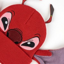 Kindermütze Stitch Rot