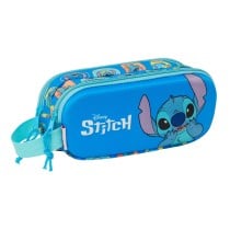 Trousse Fourre-Tout Double Lilo & Stitch Bleu 21 x 8 x 6 cm 3D