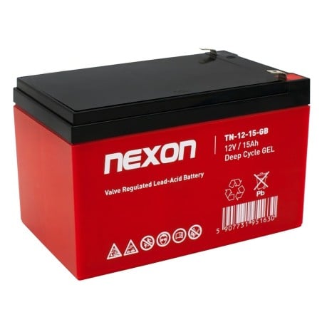 Battery for Uninterruptible Power Supply System UPS Nexon NXO 15 Ah 12 V