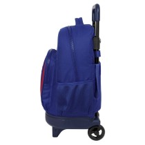 Cartable à roulettes F.C. Barcelona 24/25 Bordeaux Blue marine 33 x 45 x 22 cm