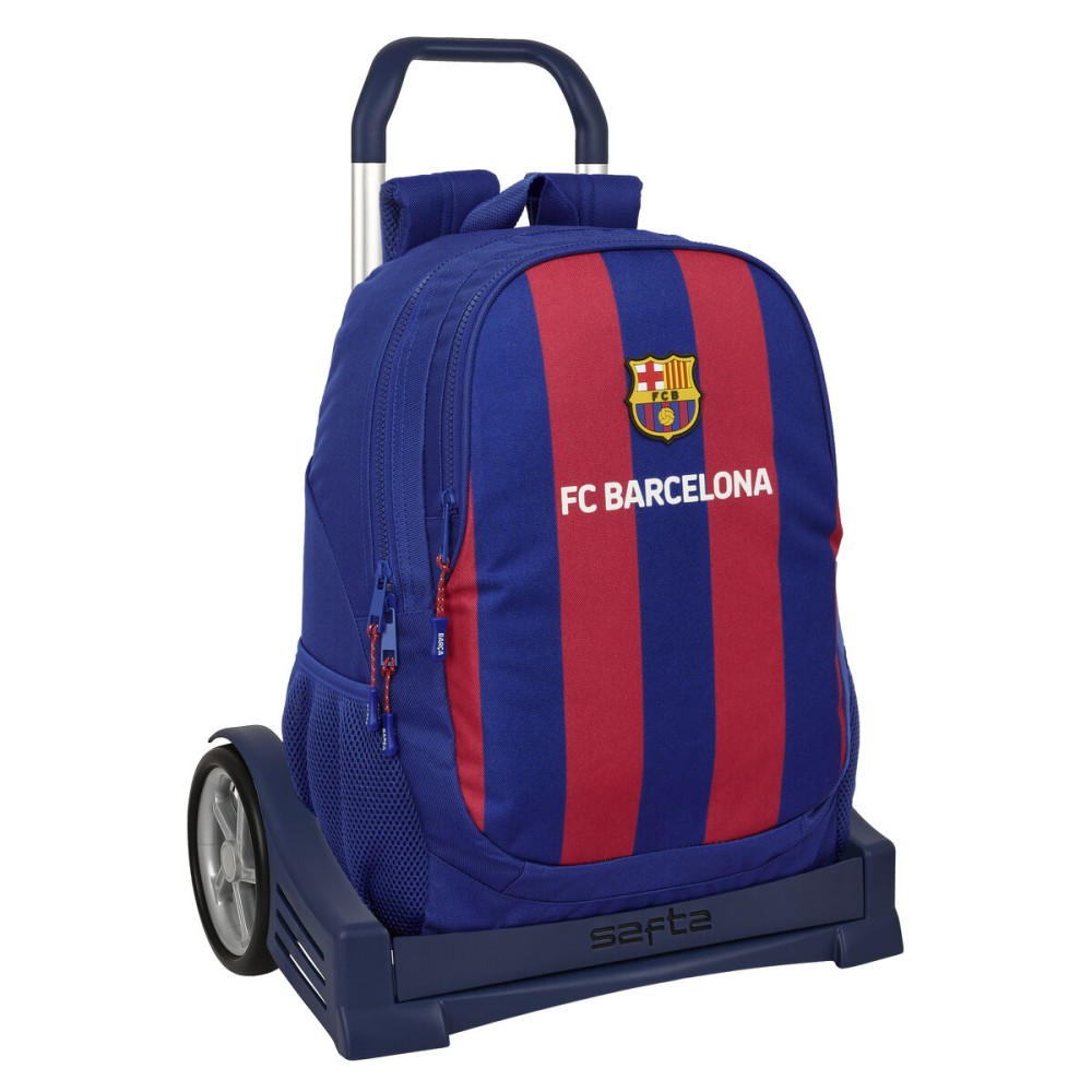 Cartable à roulettes F.C. Barcelona 24/25 Bordeaux Blue marine 32 x 44 x 16 cm