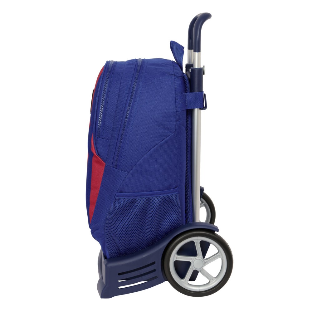 Cartable à roulettes F.C. Barcelona 24/25 Bordeaux Blue marine 32 x 44 x 16 cm