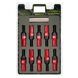 Kit de vissage OMP OMPS09971406 28 mm Rouge M14 x 1,25