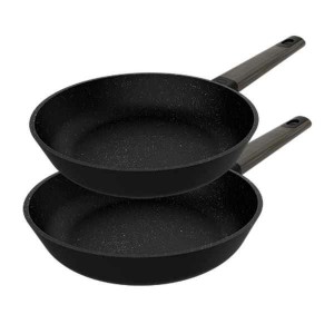 Pfannen-Set Cecotec Polka Excellence Bucket Set Force Ø 24 cm Schwarz Aluminium
