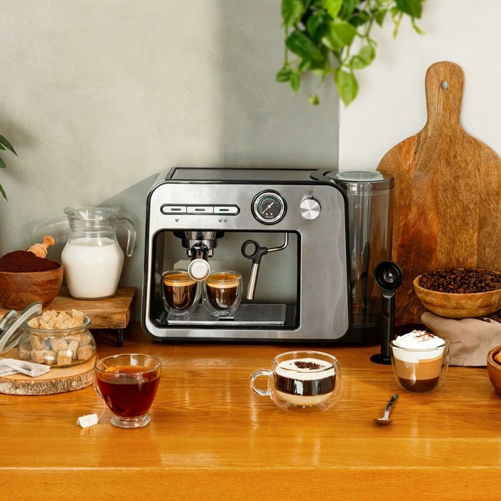 Express-Kaffeemaschine Cecotec Power Espresso 20 Square Pro 1450 W 1 L Grau