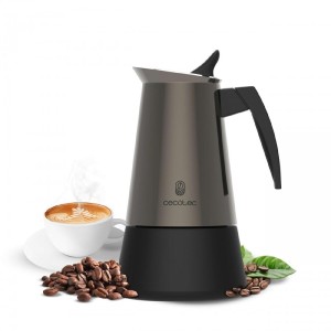Italienische Kaffeemaschine Cecotec Piccolina 600 Gold Edelstahl 6 Tassen 300 ml