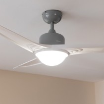 Deckenventilator mit Lampe Cecotec EnergySilence Aero 560 Weiß Silberfarben 18 W 60 W