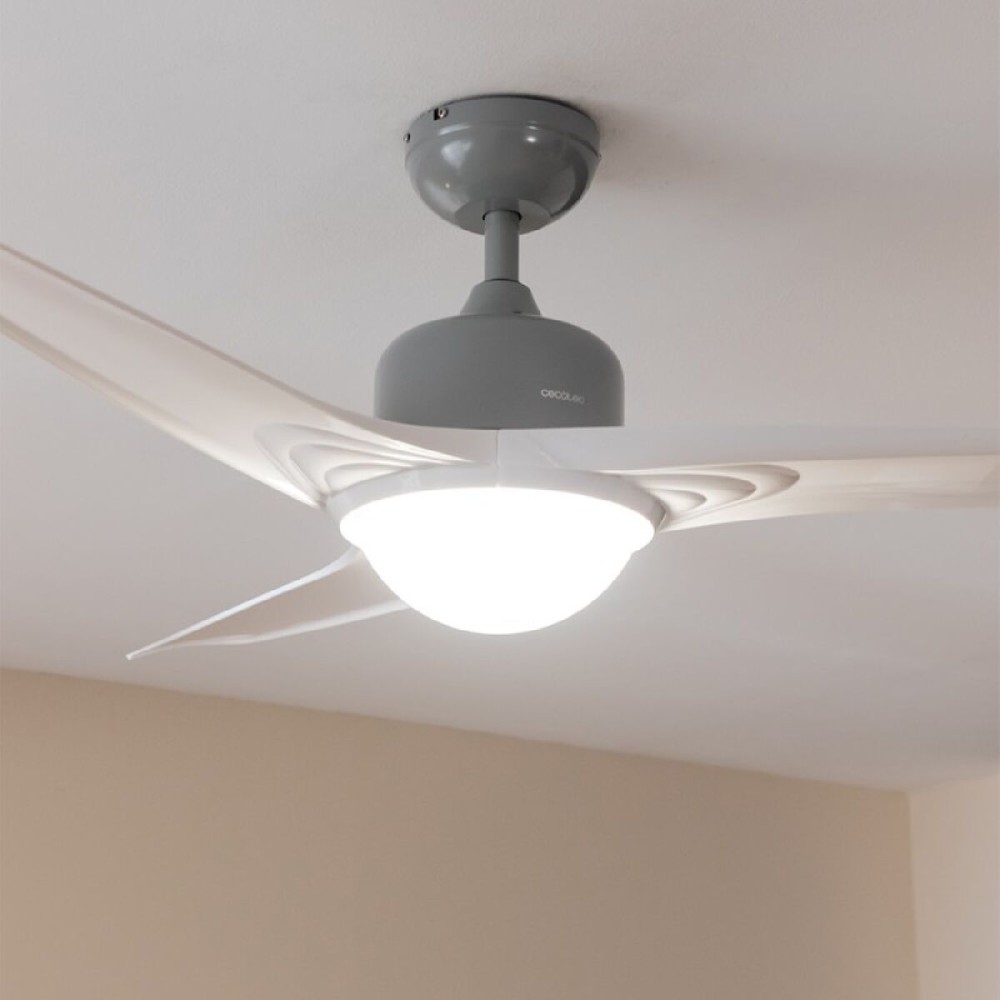 Deckenventilator mit Lampe Cecotec EnergySilence Aero 560 Weiß Silberfarben 18 W 60 W
