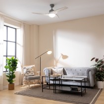 Deckenventilator mit Lampe Cecotec EnergySilence Aero 560 Weiß Silberfarben 18 W 60 W