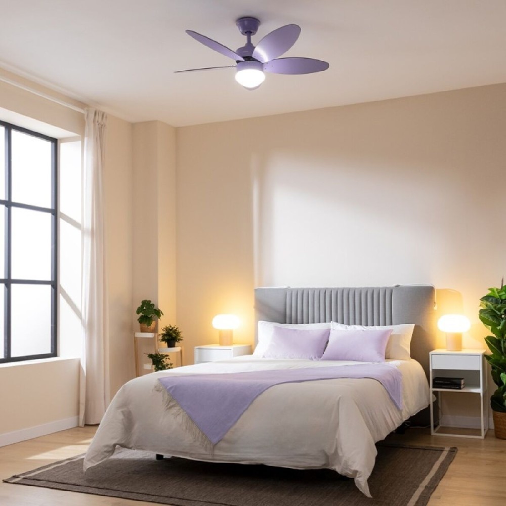 Deckenventilator mit Lampe Cecotec EnergySilence Aero 4260 Lila 18 W 40 W