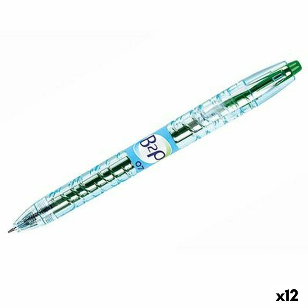 Gel-Stift Pilot B2P grün 0,4 mm (12 Stück)