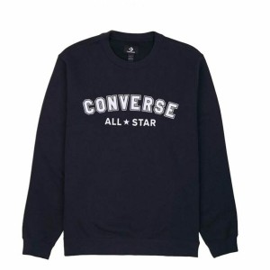 Men’s Sweatshirt without Hood Converse Classic Fit All Star Single Screen Black