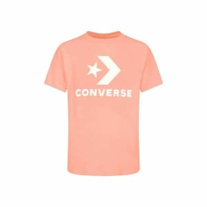 T-shirt à manches courtes unisex Converse Standard Fit Center Front Large Saumon