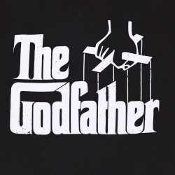 Kurzarm-T-Shirt The Godfather Logo Schwarz Unisex