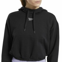 Sweat à capuche femme Reebok Sportswear Cropped Noir