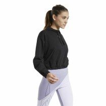 Damen Sweater mit Kapuze Reebok Sportswear Cropped Schwarz