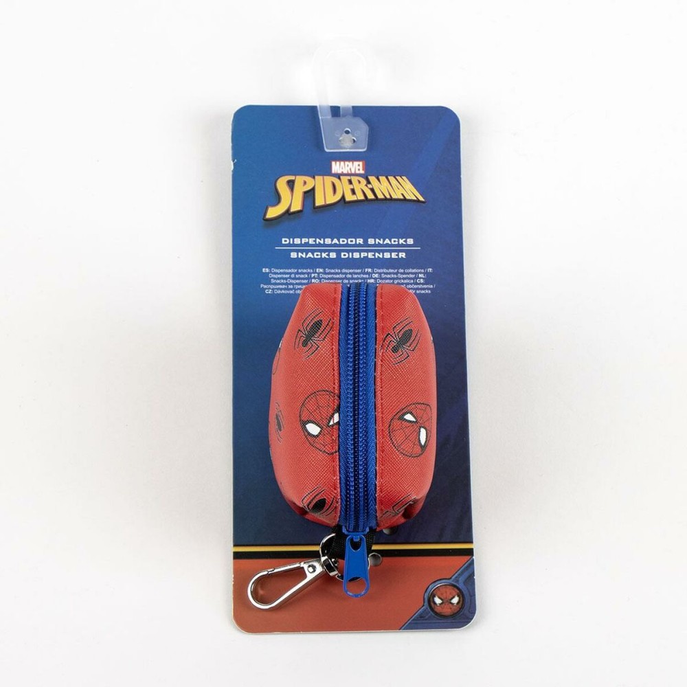 Distributeur de sacs Spider-Man Rouge 100 % polyester 9 x 21 x 3 cm