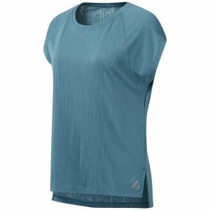 Ärmelloses Damen-T-Shirt Reebok Burnout Blau