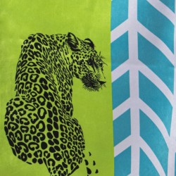 Table Runner Alexandra House Living Blue Green Textile 180 x 30 cm Velvet Cheetah