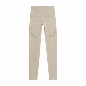 Sport leggings for Women 4F Functional SPDF012 Beige