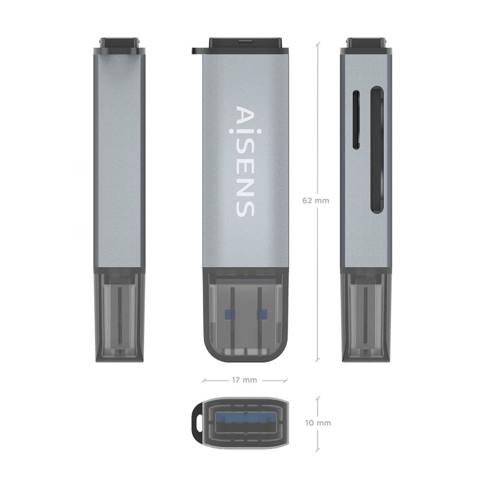 Kartenleser Aisens ASCR-2A09-GR Grau