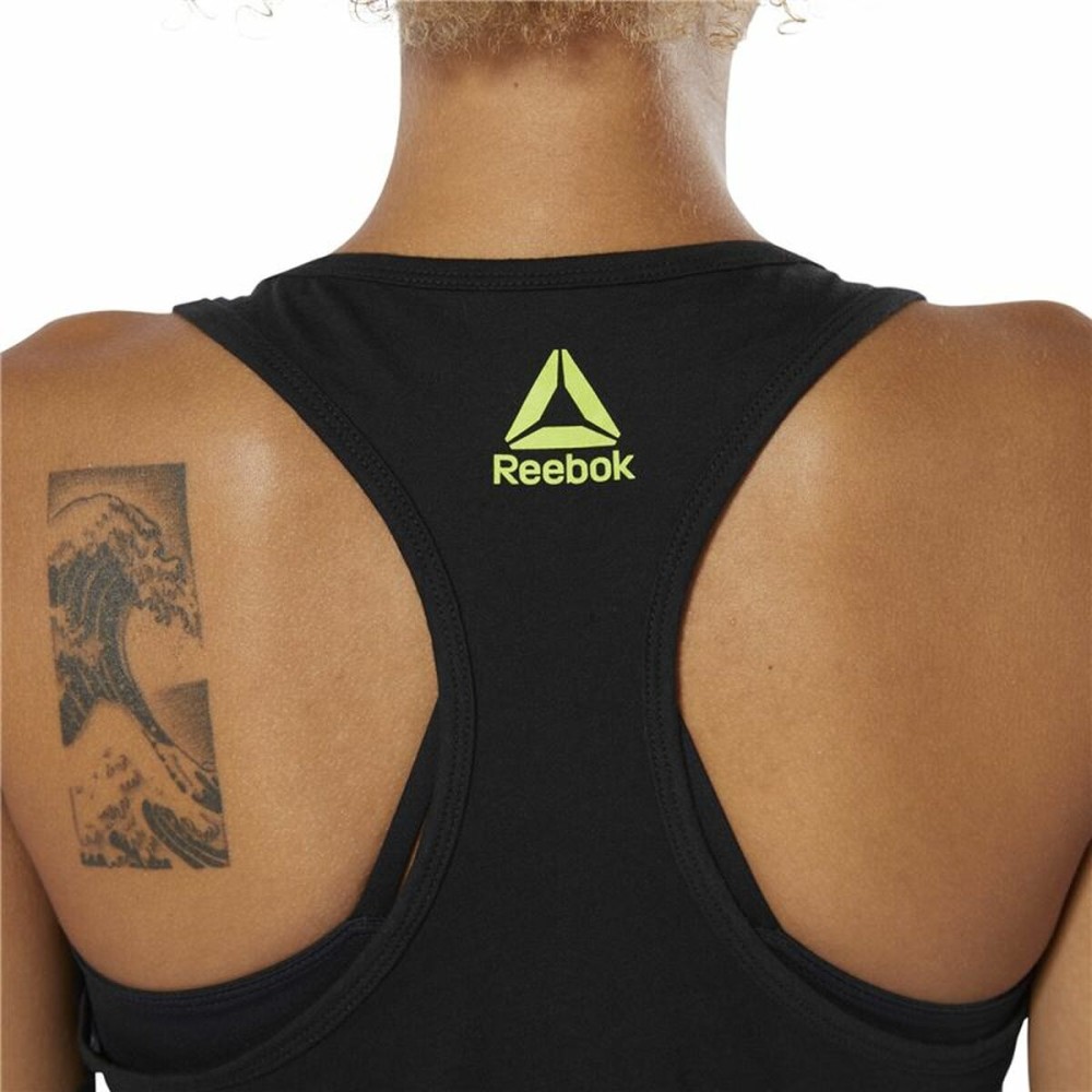 Women's Sleeveless T-shirt Reebok 1895 Race Black