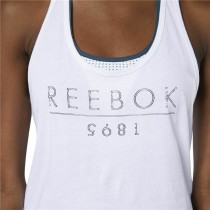 Maillot de Corps sans Manches pour Femme Reebok 1895 Race Blanc