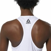 Women's Sleeveless T-shirt Reebok 1895 Race White