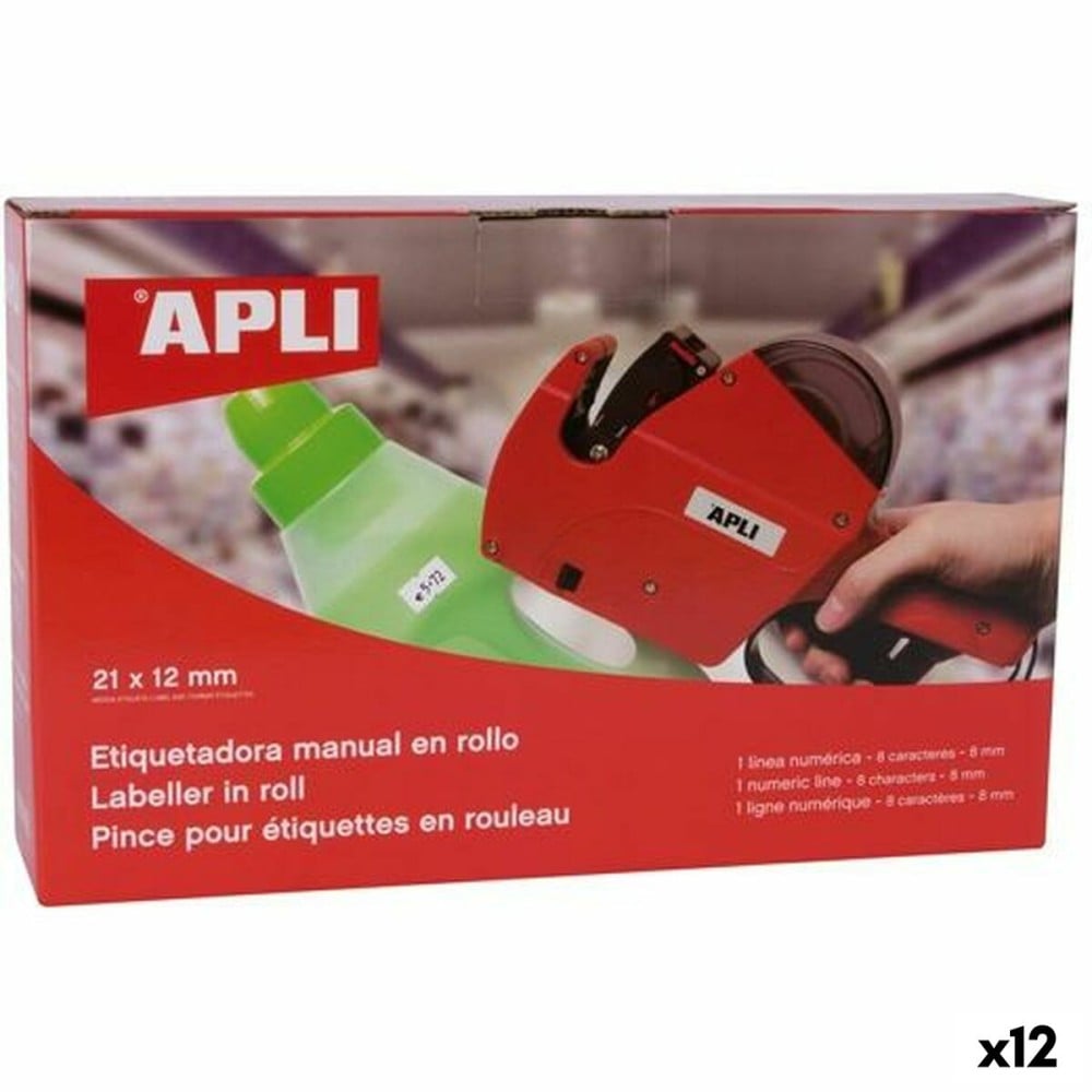 Manuelle Etikettiermaschine Apli 21 x 12 mm (12 Stück)